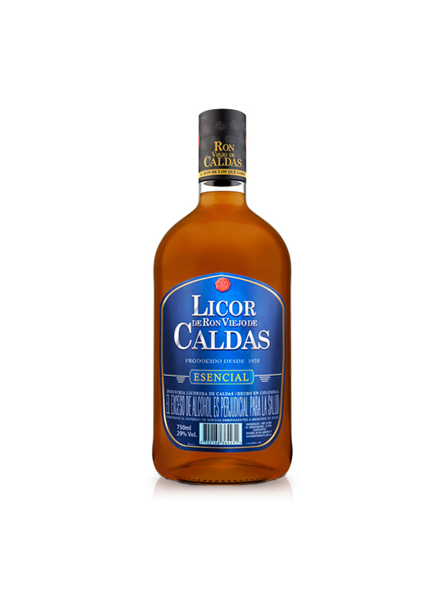 LICOR DE RON VIEJO DE CALDAS ESENCIAL  * 750 ML