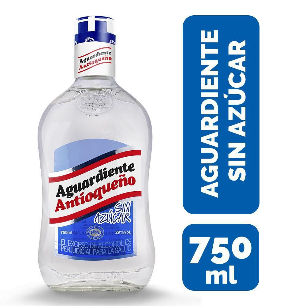 AGUARDIENTE CRISTAL SIN AZUCAR 750 ML
